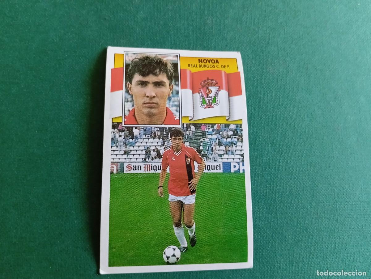 Fu&szlig;ball-Sticker: Liga Este 1990 1991 90 91 REAL BURGOS CF NOVOA NUNCA PEGADO