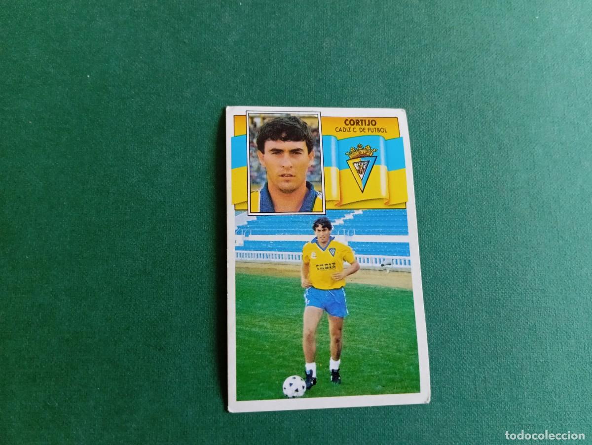 Fu&szlig;ball-Sticker: Liga Este 1990 1991 90 91 CADIZ CF CORTIJO NUNCA PEGADO