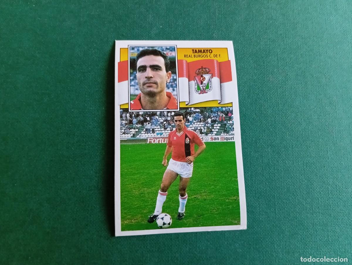 Fu&szlig;ball-Sticker: Liga Este 1990 1991 90 91 REAL BURGOS CF TAMAYO NUNCA PEGADO