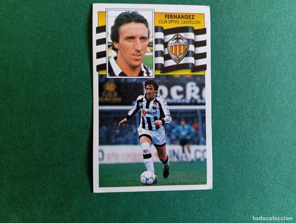 Fu&szlig;ball-Sticker: Liga Este 1990 1991 90 91 CD CASTELL&Oacute;N FERNANDEZ NUNCA PEGADO