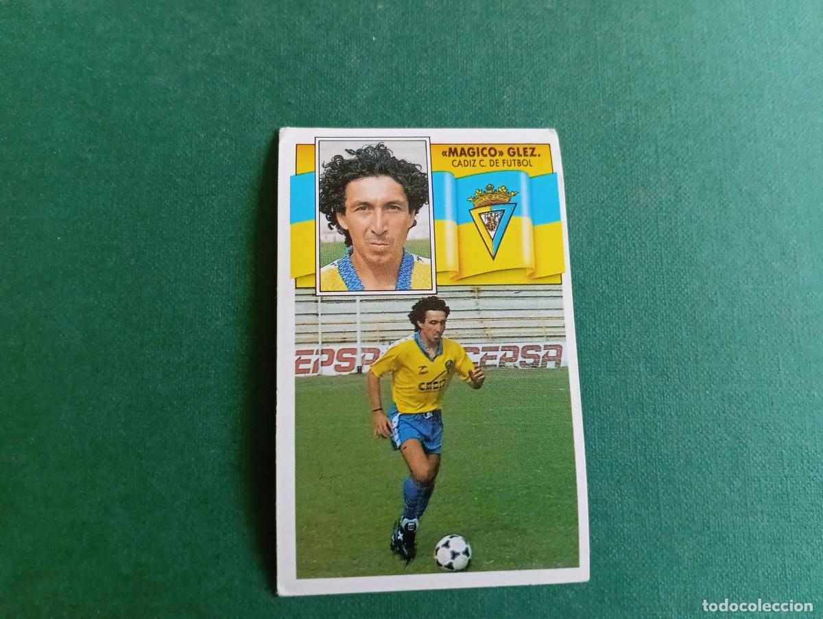 Fu&szlig;ball-Sticker: Liga Este 1990 1991 90 91 CADIZ CF MAGICO GONZALEZ NUNCA PEGADO
