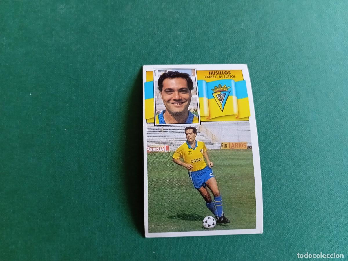 Fu&szlig;ball-Sticker: Liga Este 1990 1991 90 91 CADIZ CF HUSILLOS NUNCA PEGADO