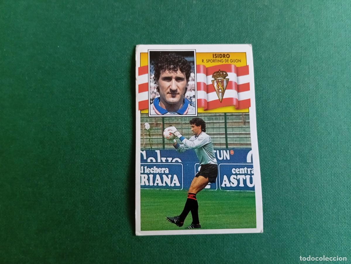 Cromos de f&uacute;tbol: Liga Este 1990 1991 90 91 SPORTING GIJ&Oacute;N ISIDRO NUNCA PEGADO
