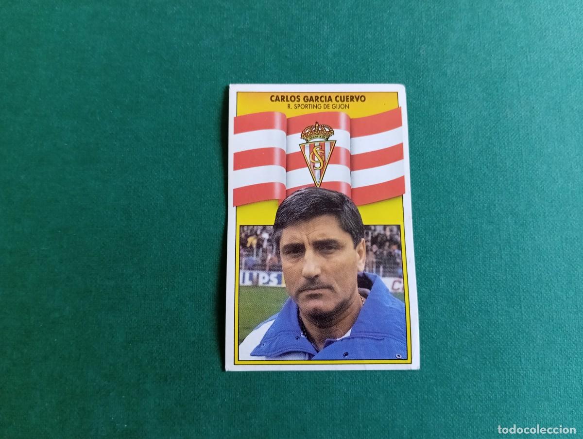 Cromos de f&uacute;tbol: Liga Este 1990 1991 90 91 SPORTING GIJ&Oacute;N CARLOS GARC&Iacute;A CUERVO NUNCA PEGADO