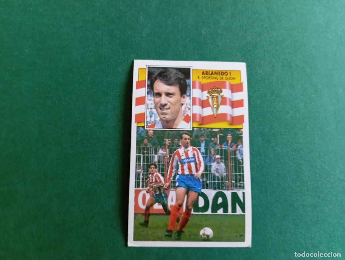 Cromos de f&uacute;tbol: Liga Este 1990 1991 90 91 SPORTING GIJ&Oacute;N ABLANEDO I NUNCA PEGADO
