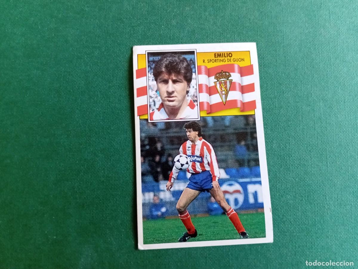 Cromos de f&uacute;tbol: Liga Este 1990 1991 90 91 SPORTING GIJ&Oacute;N EMILIO NUNCA PEGADO