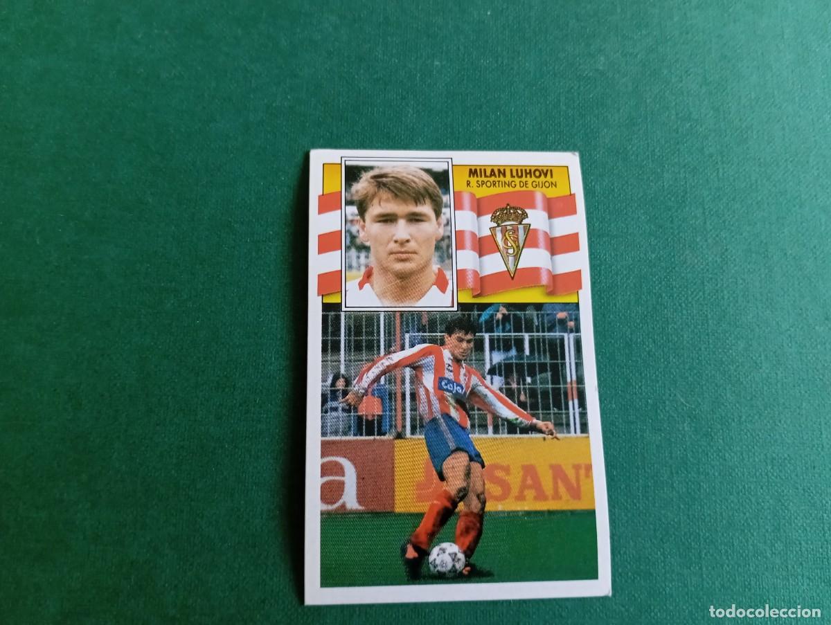 Cromos de f&uacute;tbol: Liga Este 1990 1991 90 91 SPORTING GIJ&Oacute;N MILAN LUHOVY NUNCA PEGADO