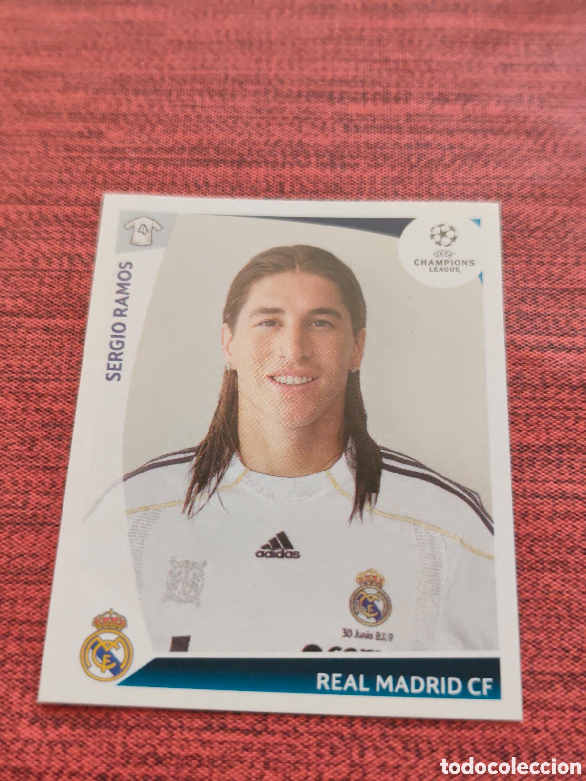 Cromos de f&uacute;tbol: 161 SERGIO RAMOS REAL MADRID UEFA CHAMPIONS LEAGUE 2009 2010 PANINI