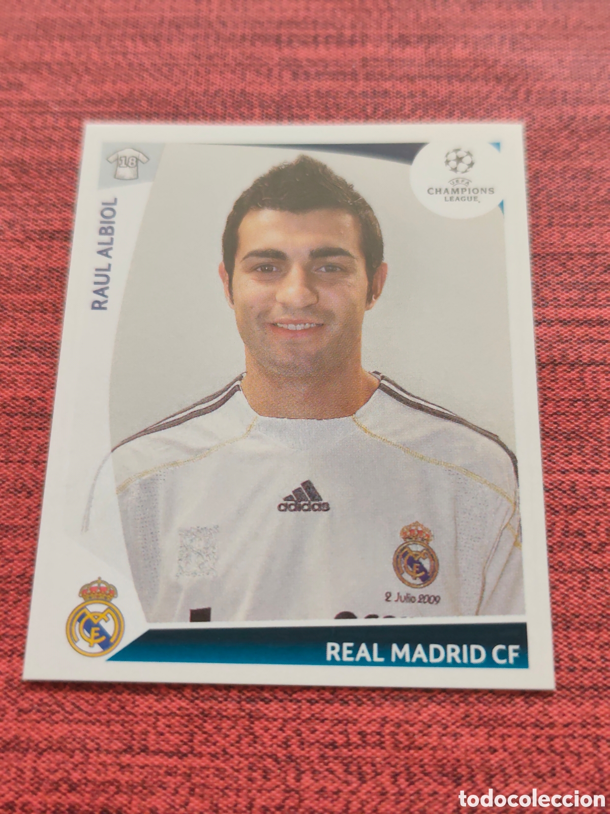 Cromos de f&uacute;tbol: 162 ALBIOL REAL MADRID UEFA CHAMPIONS LEAGUE 2009 2010 PANINI