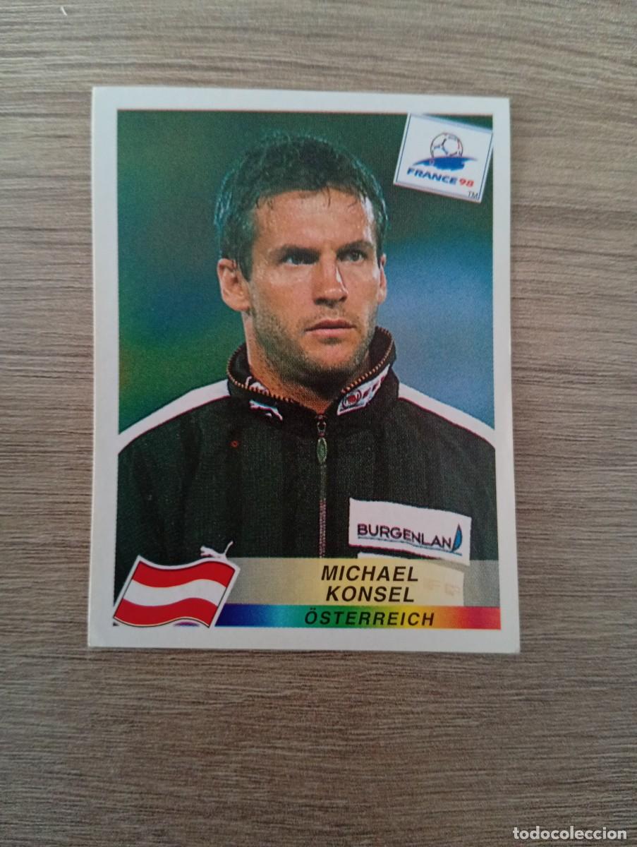 Cromos de f&uacute;tbol: MICHAEL KONSEL 140 AUSTRIA PANINI FRANCIA 1998 98 SIN PEGAR NUNCA PEGADO