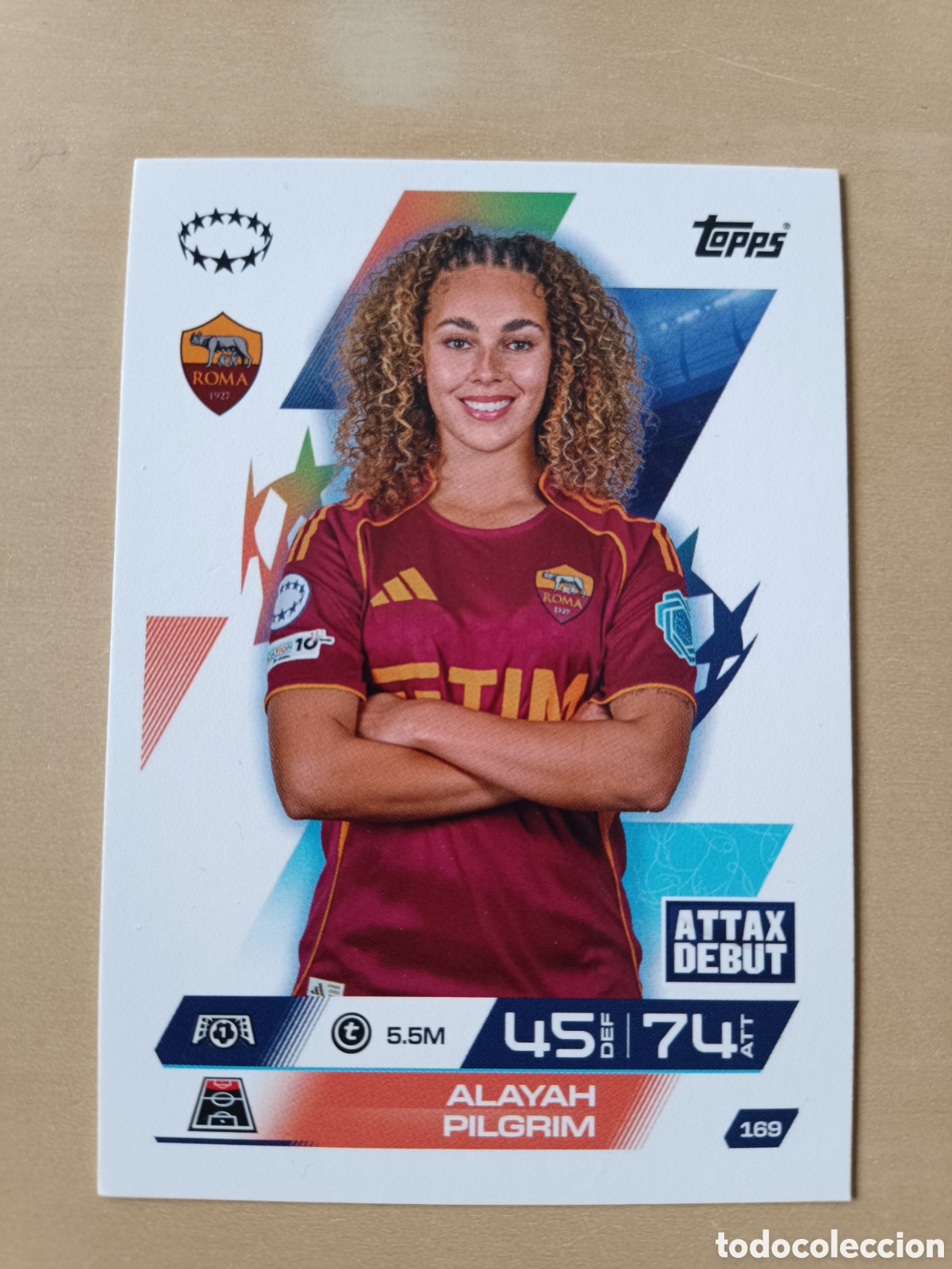 Cromos de f&uacute;tbol: ALAYAH PILGRIM ROMA MATCH ATTAX EXTRA TOPPS 2025 2026 25 26 ATTAX DEBUT 169