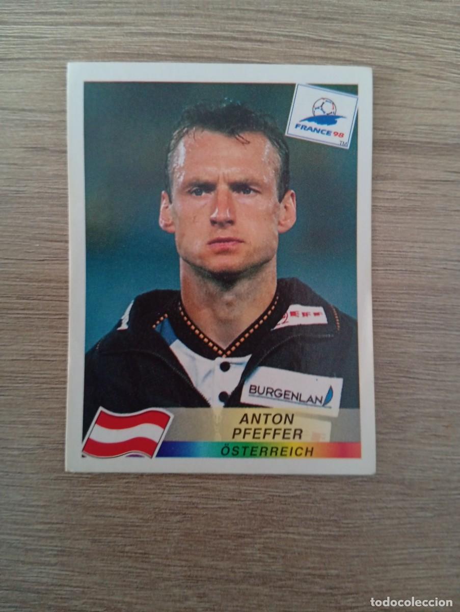 Cromos de f&uacute;tbol: ANTON PFEFFER 141 AUSTRIA PANINI FRANCIA 1998 98 SIN PEGAR NUNCA PEGADO