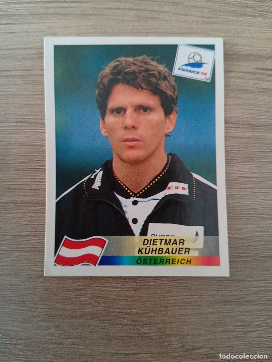 Cromos de f&uacute;tbol: DIETMAR KUHBAUER 147 AUSTRIA PANINI FRANCIA 1998 98 SIN PEGAR NUNCA PEGADO