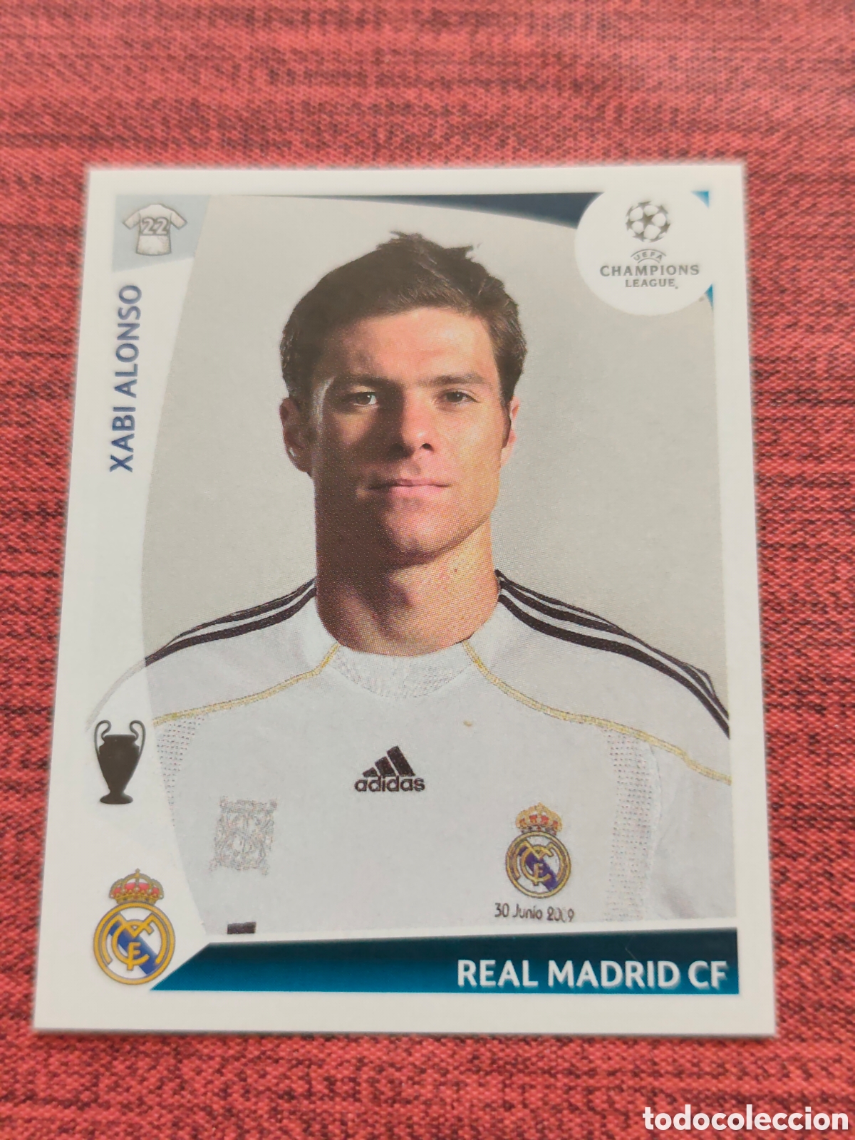 Cromos de f&uacute;tbol: 168 XABI ALONSO REAL MADRID UEFA CHAMPIONS LEAGUE 2009 2010 PANINI