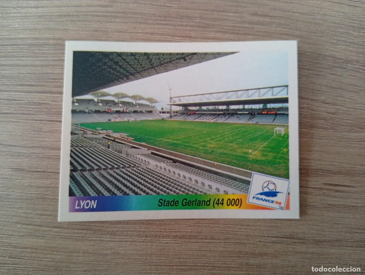 Cartes &agrave; collectionner de Football: ESTADIO STADE GERLAND 7 PANINI FRANCIA 1998 98 SIN PEGAR NUNCA PEGADO