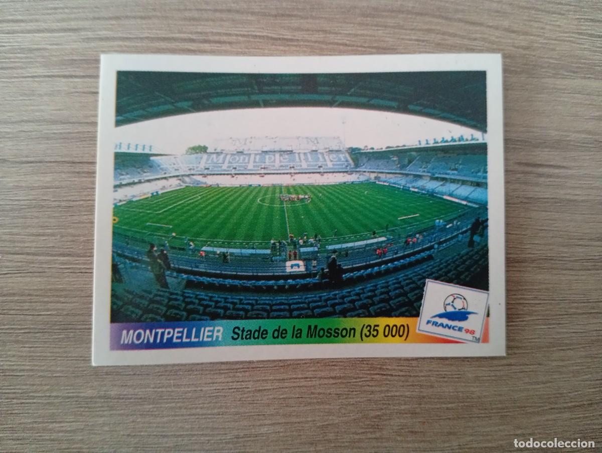 Cromos de f&uacute;tbol: ESTADIO STADE DE LA MOSSON MONTPELLIER 10 PANINI FRANCIA 1998 98 SIN PEGAR NUNCA PEGADO