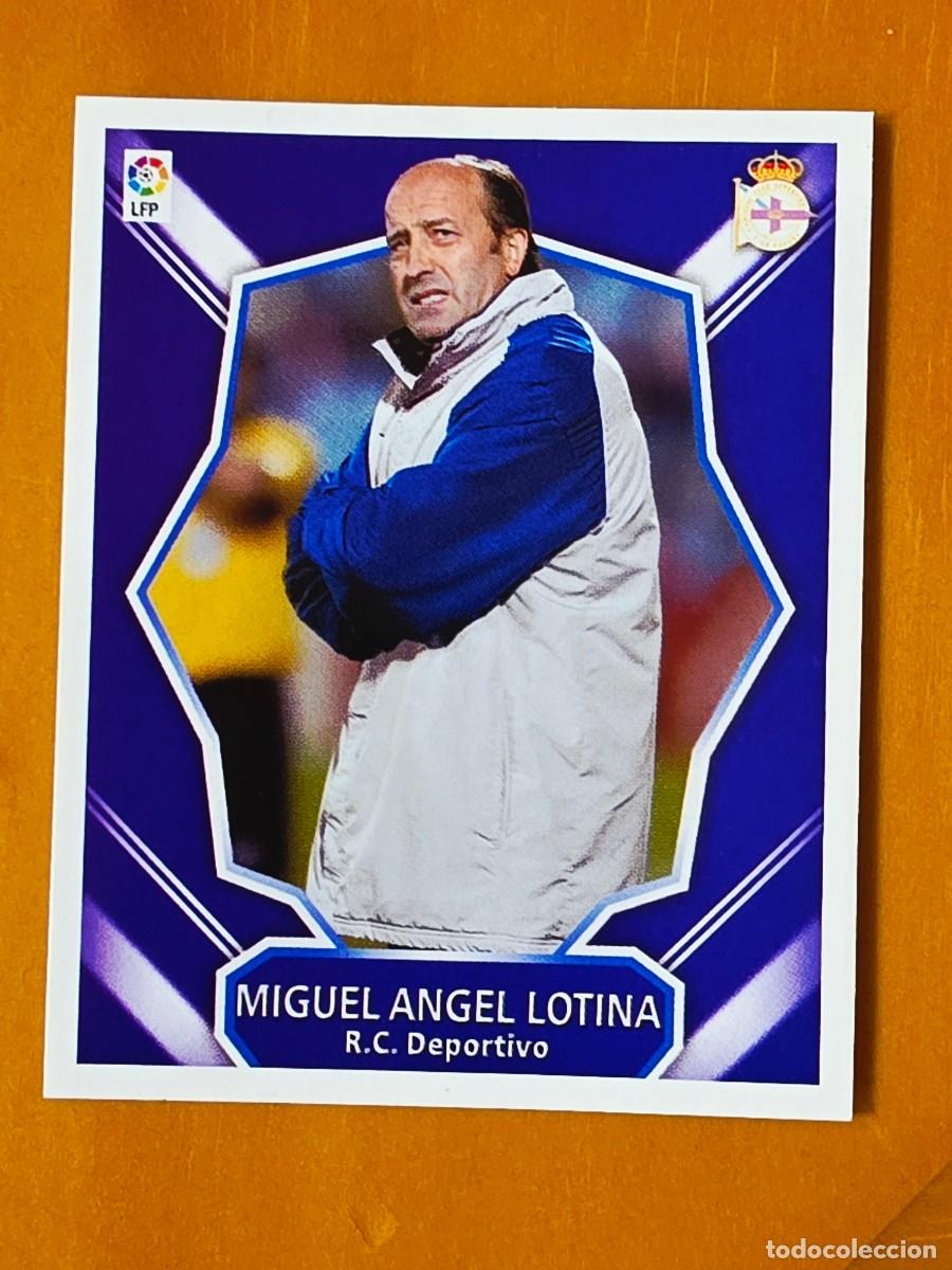 Cromos de f&uacute;tbol: Miguel &Aacute;ngel Lotina, Deportivo de la Coru&ntilde;a, Panini Ediciones Liga Este 2008 2009 08 09, sin pegar