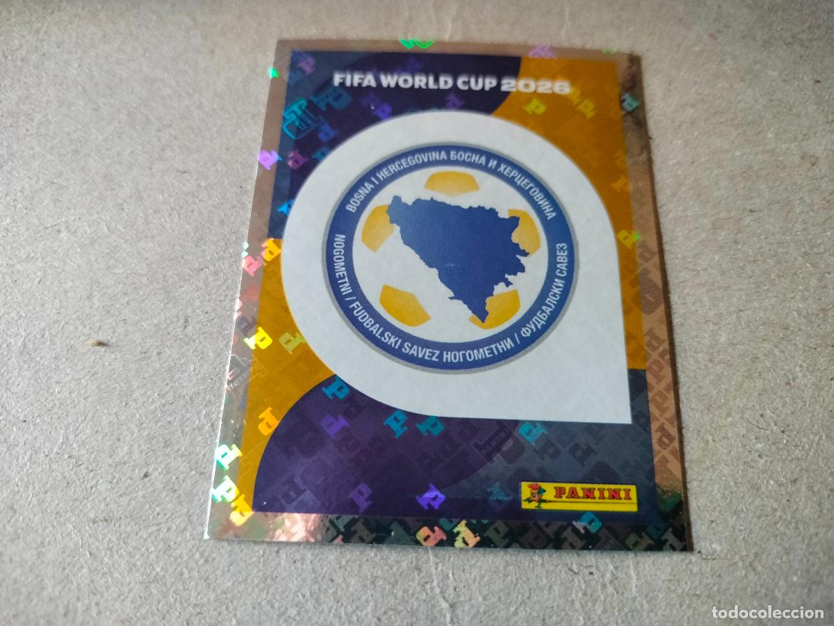 Cromos de f&uacute;tbol: CROMO FUTBOL MUNDIAL 2026 ESCUDO BOSNIA N&Uacute;MERO 1