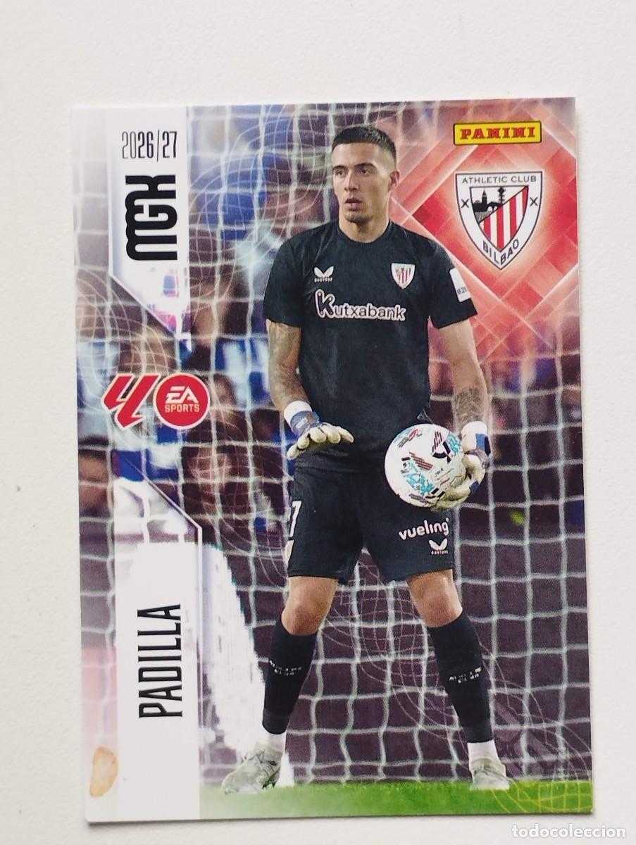 Cromos de f&uacute;tbol: CROMO CARD 2026 2027 MEGACRACKS 27 26 MGK PANINI PADILLA 39 ATHLETIC CLUB BILBAO