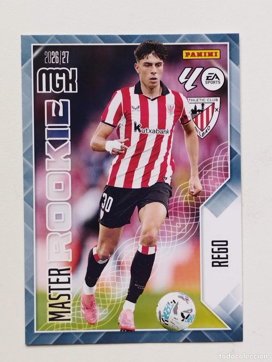 Cromos de f&uacute;tbol: CROMO CARD 2026 2027 MEGACRACKS 27 26 MGK PANINI MASTER ROOKIE REGO 418 ATH&Ntilde;ETIC CLUB BILBAO