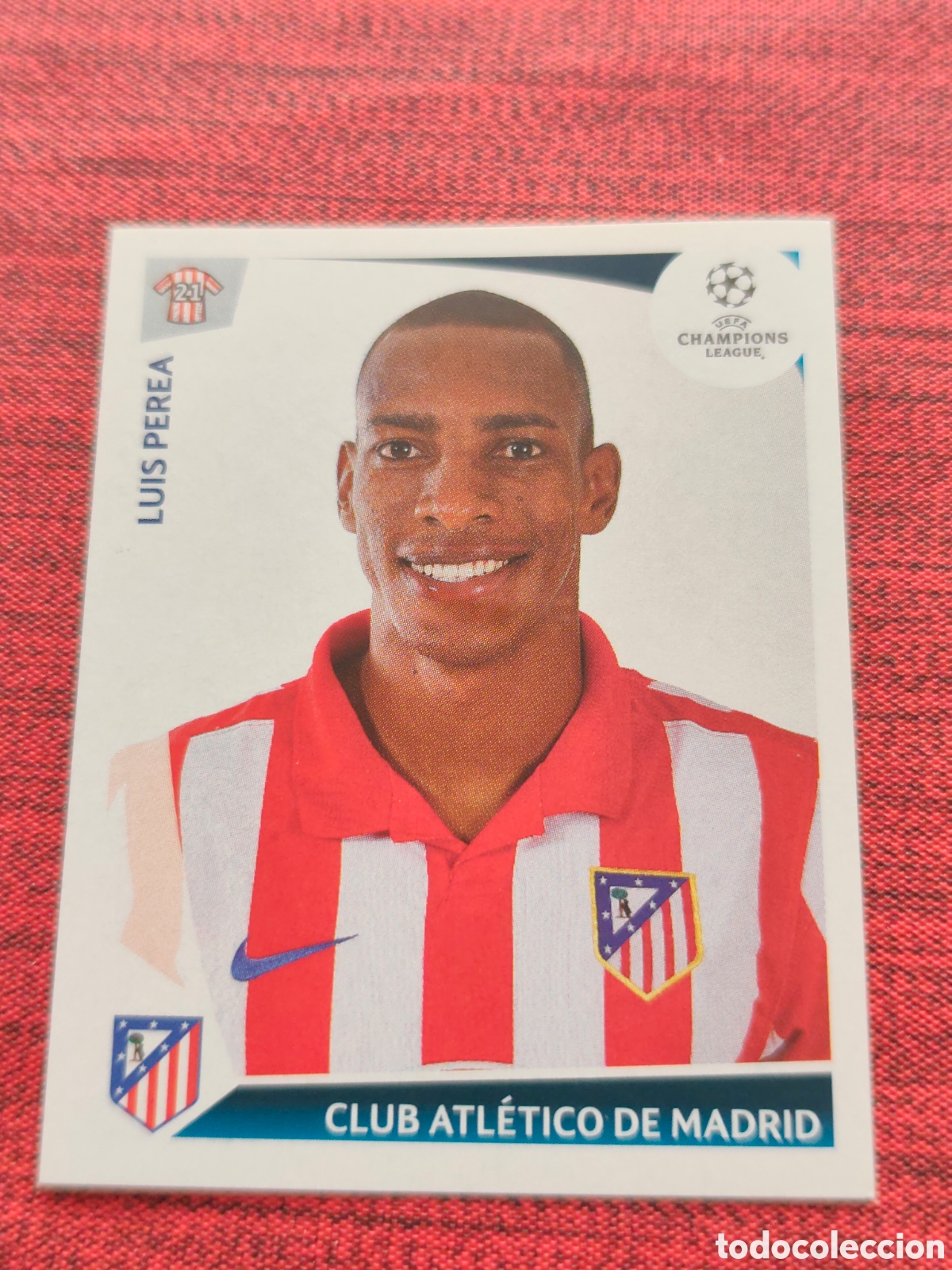 Cromos de f&uacute;tbol: 248 PEREA ATL&Eacute;TICO MADRID UEFA CHAMPIONS LEAGUE 2009 2010 PANINI