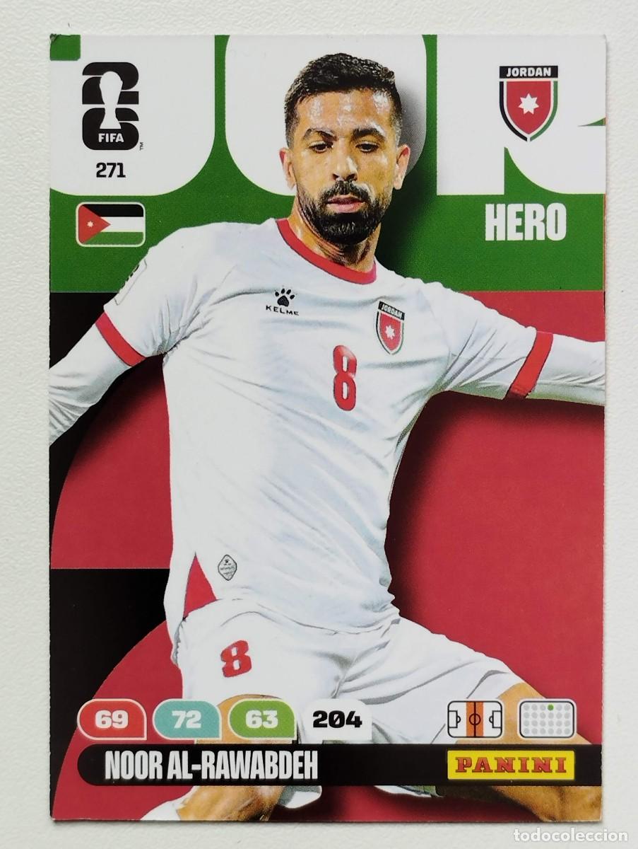 Cromos de f&uacute;tbol: CROMO CARD ADRENALYN MUNDIAL WORLD CUP 2026 HERO NOOR AL-RAWABDEH 271 JORDANIA