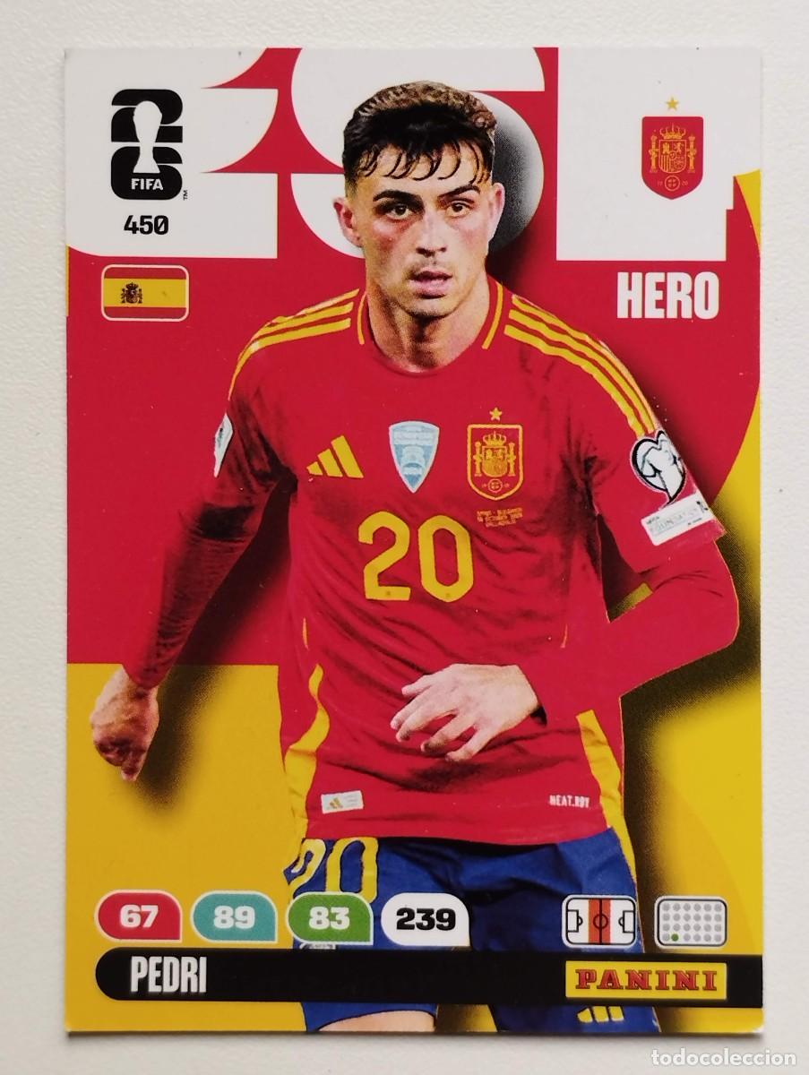 Cromos de f&uacute;tbol: CROMO CARD ADRENALYN MUNDIAL WORLD CUP 2026 HERO PEDRI 450 ESPA&Ntilde;A