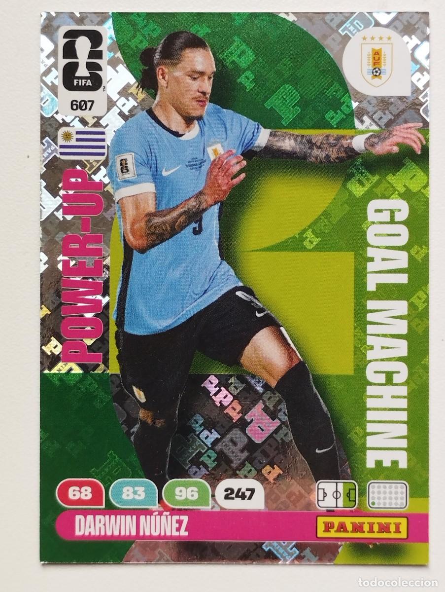Cromos de f&uacute;tbol: CROMO CARD ADRENALYN MUNDIAL WORLD CUP 2026 GOAL MACHINE 607 DARWIN NU&Ntilde;EZ