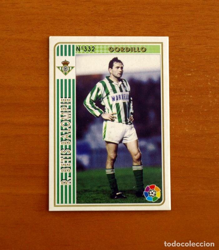 Figurine di Calcio: Real Betis -N&ordm; 332 Gordillo -Mundicromo Las Fichas de la Liga 1994-1995-94-95