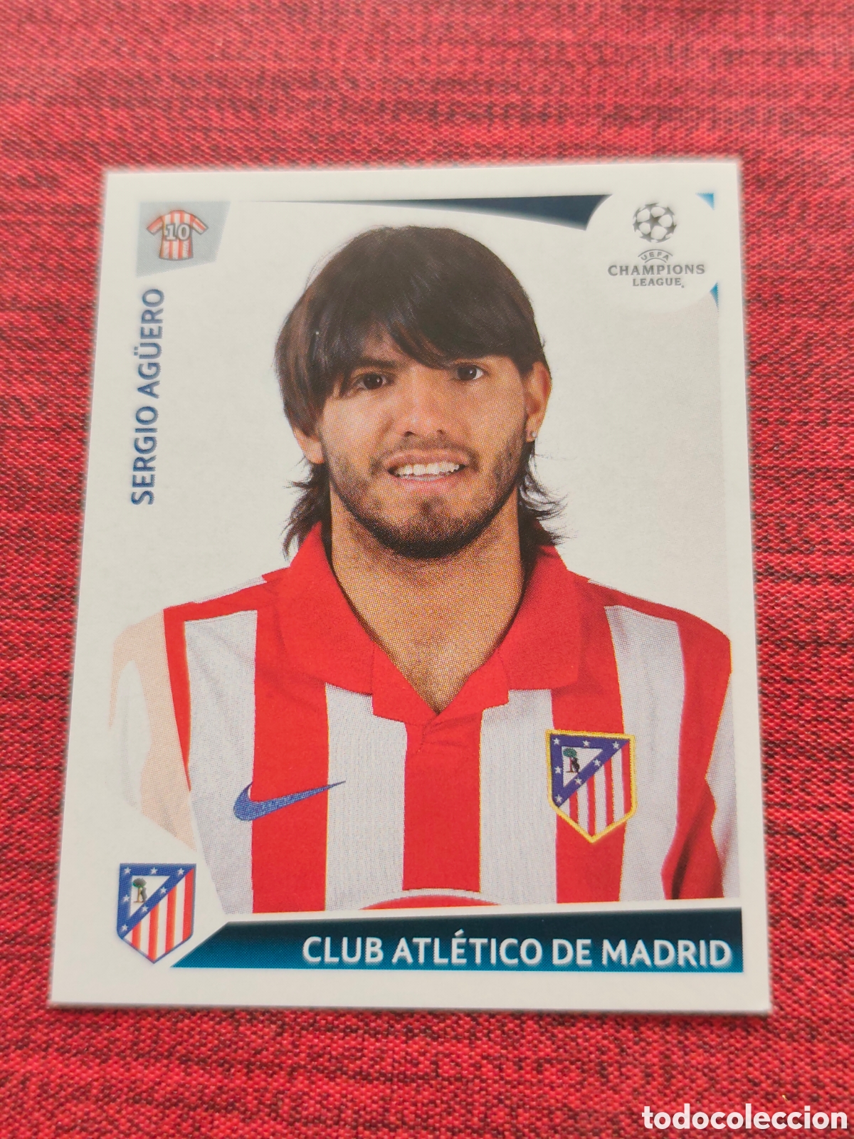 Figurine di Calcio: 256 AG&Uuml;ERO ATL&Eacute;TICO MADRID UEFA CHAMPIONS LEAGUE 2009 2010 PANINI