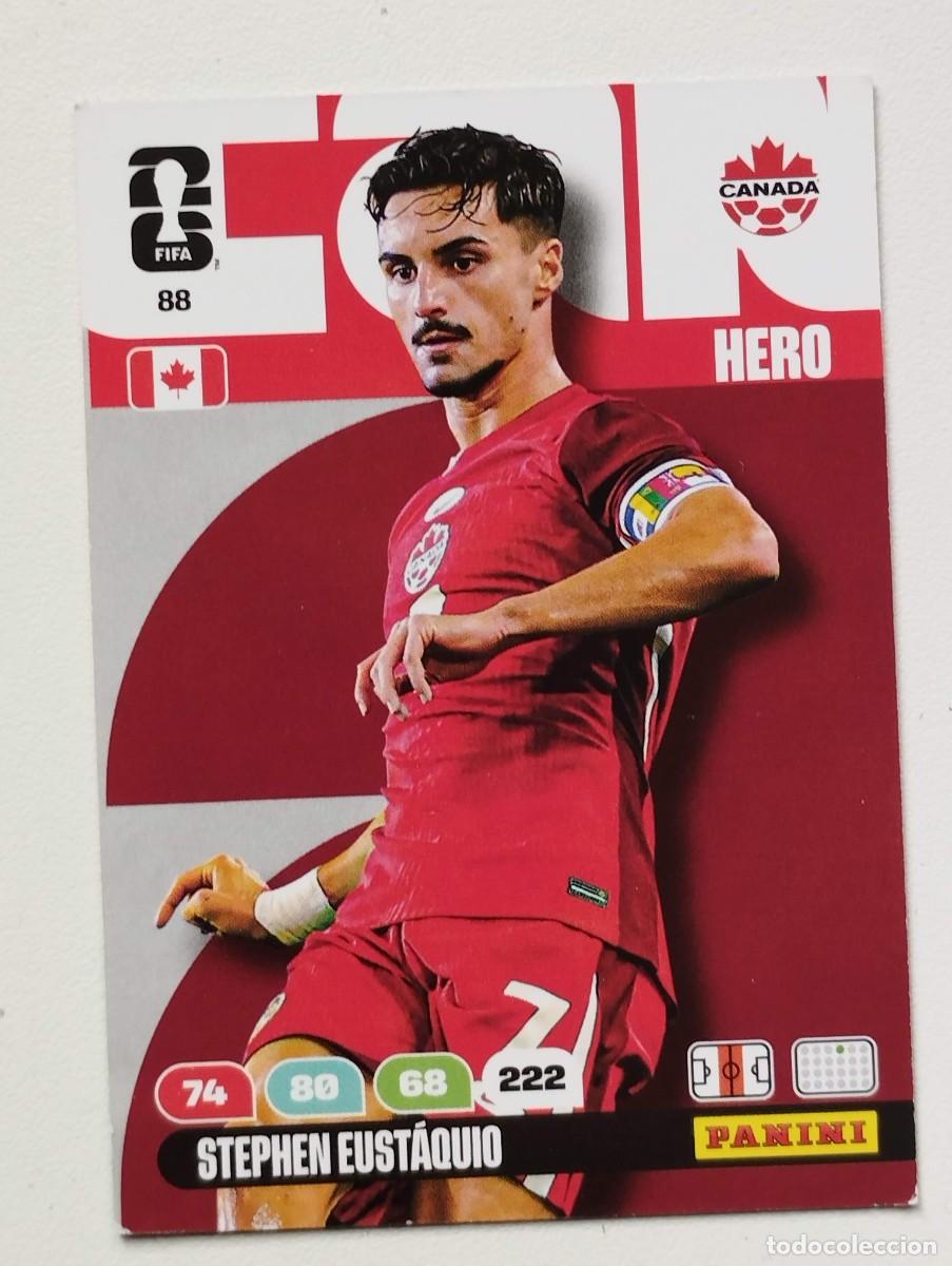 Figurine di Calcio: CROMO CARD ADRENALYN MUNDIAL WORLD CUP 2026 HERO STEPHEN EUSTAQUIO 88 CANADA