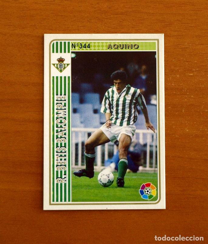 Figurine di Calcio: Real Betis -N&ordm; 344 Aquino -Mundicromo Las Fichas de la Liga 1994-1995-94-95