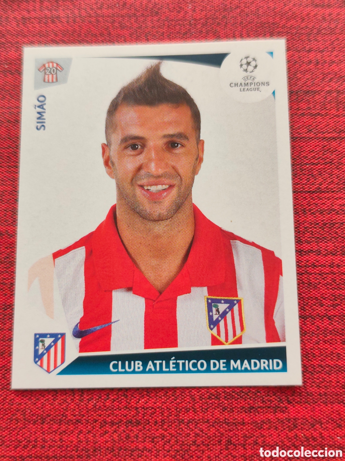 Figurine di Calcio: 258 SIM&Atilde;O ATL&Eacute;TICO MADRID UEFA CHAMPIONS LEAGUE 2009 2010 PANINI