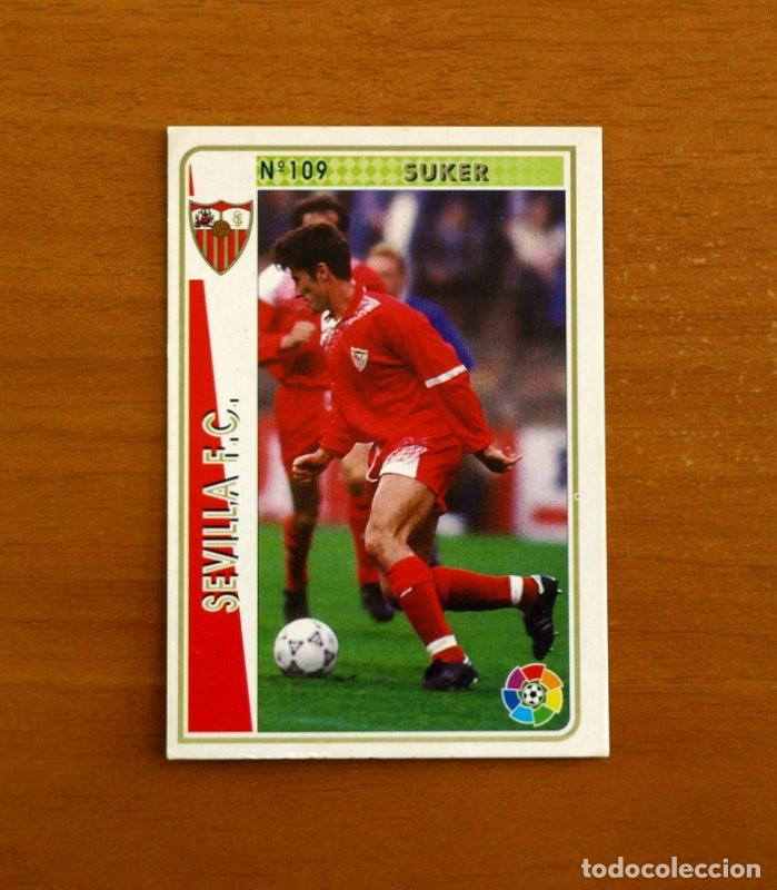 Figurine di Calcio: Sevilla -N&ordm; 109 Suker -Mundicromo Las Fichas de la Liga 1994-1995-94-95