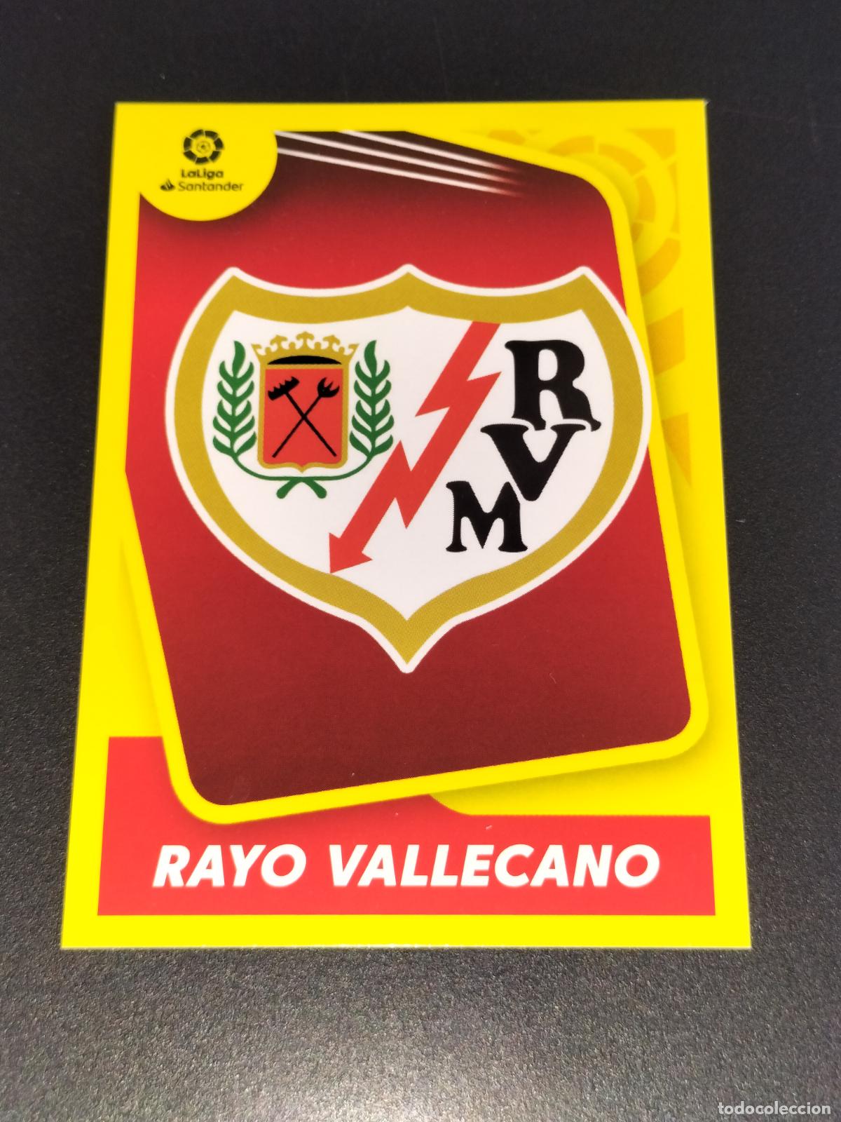 Cromos de f&uacute;tbol: N&ordm; 1 ESCUDO LOGO RAYO VALLECANO CROMOS LALIGA SANTANDER ESTE LIGA FUTBOL 2021 2022 21 22 PANINI