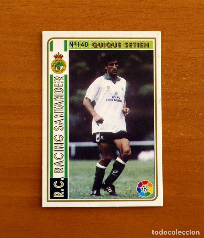 Cromos de f&uacute;tbol: Racing de Santander -N&ordm; 140 Quique Setien -Mundicromo Las Fichas de la Liga 1994-1995-94-95