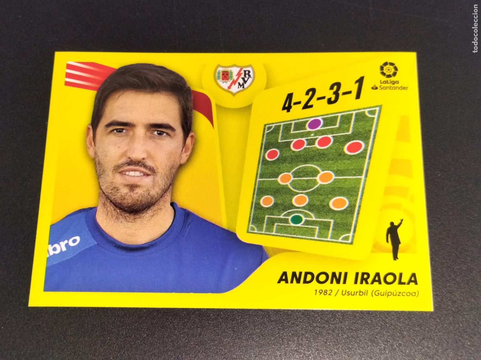 Cromos de f&uacute;tbol: N&ordm; 2 ANDONI IRAOLA RAYO VALLECANO CROMOS LALIGA SANTANDER ESTE LIGA FUTBOL 2021 2022 21 22 PANINI