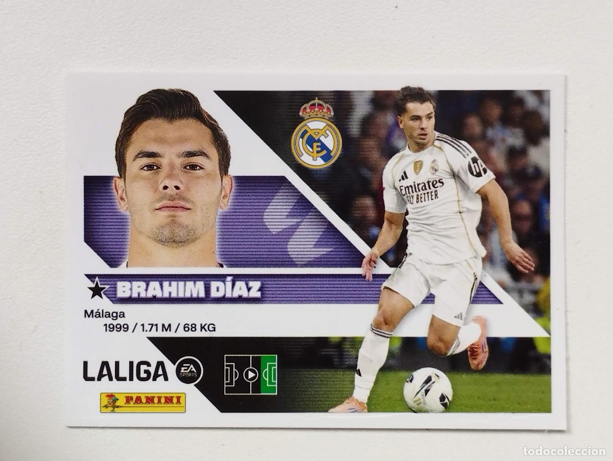 Cromos de f&uacute;tbol: CROMO STICKER COLECCIONES ESTE PANINI LIGA 2026 2027 26 27 REAL MADRID 16B 16 B BRAHIM DIAZ