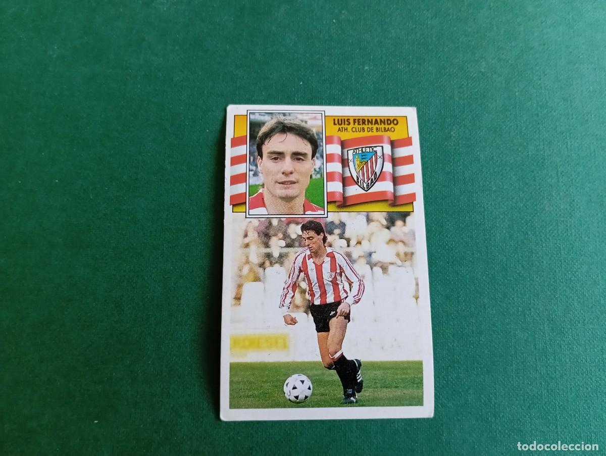 Fu&szlig;ball-Sticker: Liga Este 1990 1991 90 91 ATHLETIC DE BILBAO LUIS FERNANDO NUNCA PEGADO