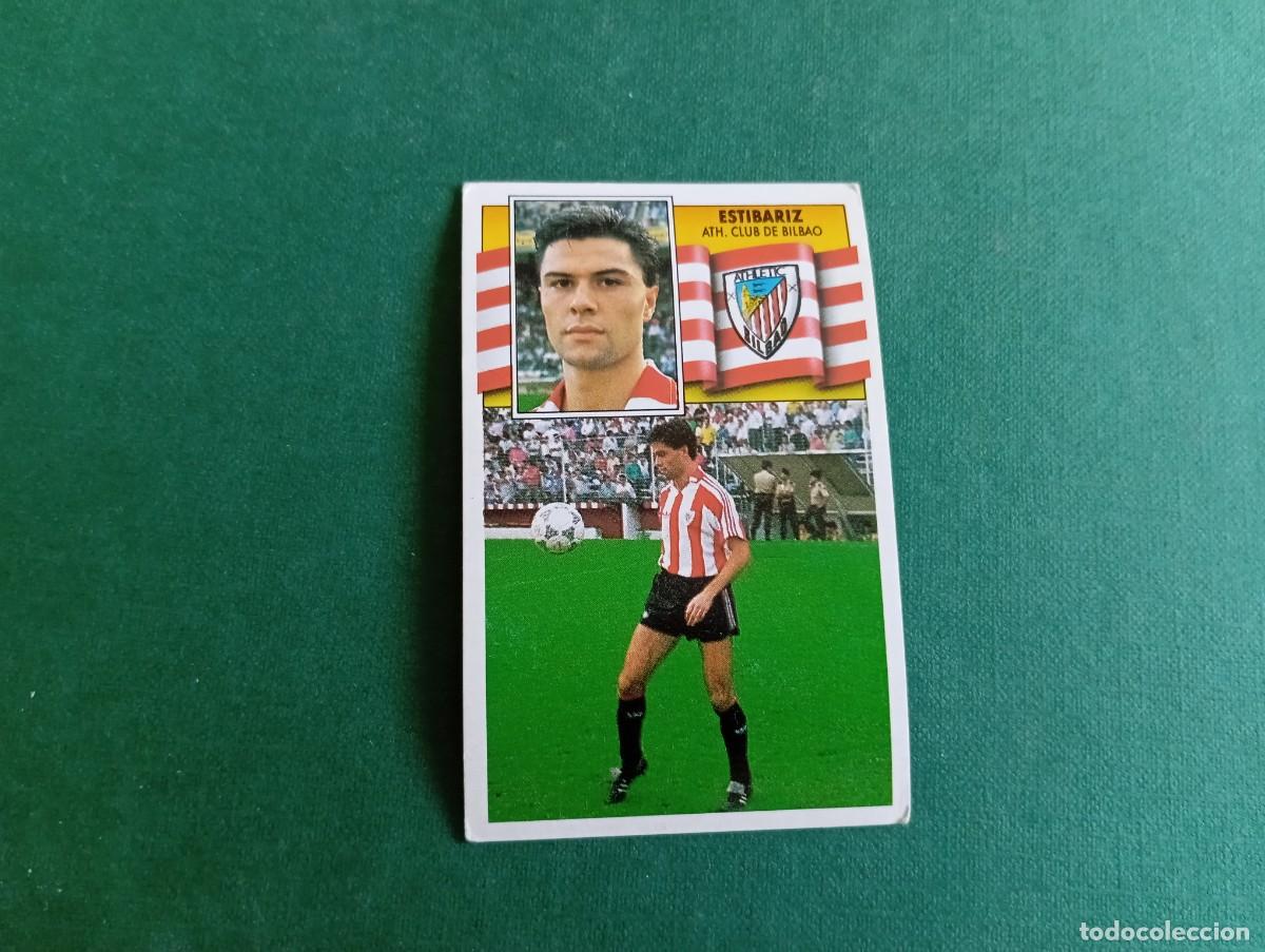 Fu&szlig;ball-Sticker: Liga Este 1990 1991 90 91 ATHLETIC DE BILBAO ESTIBARIZ NUNCA PEGADO