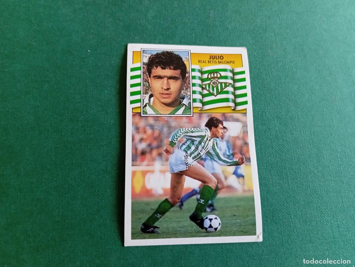 Fu&szlig;ball-Sticker: Liga Este 1990 1991 90 91 REAL BETIS JULIO NUNCA PEGADO