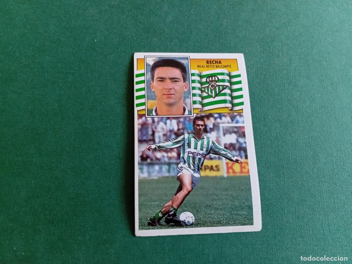 Fu&szlig;ball-Sticker: Liga Este 1990 1991 90 91 REAL BETIS RECHA NUNCA PEGADO