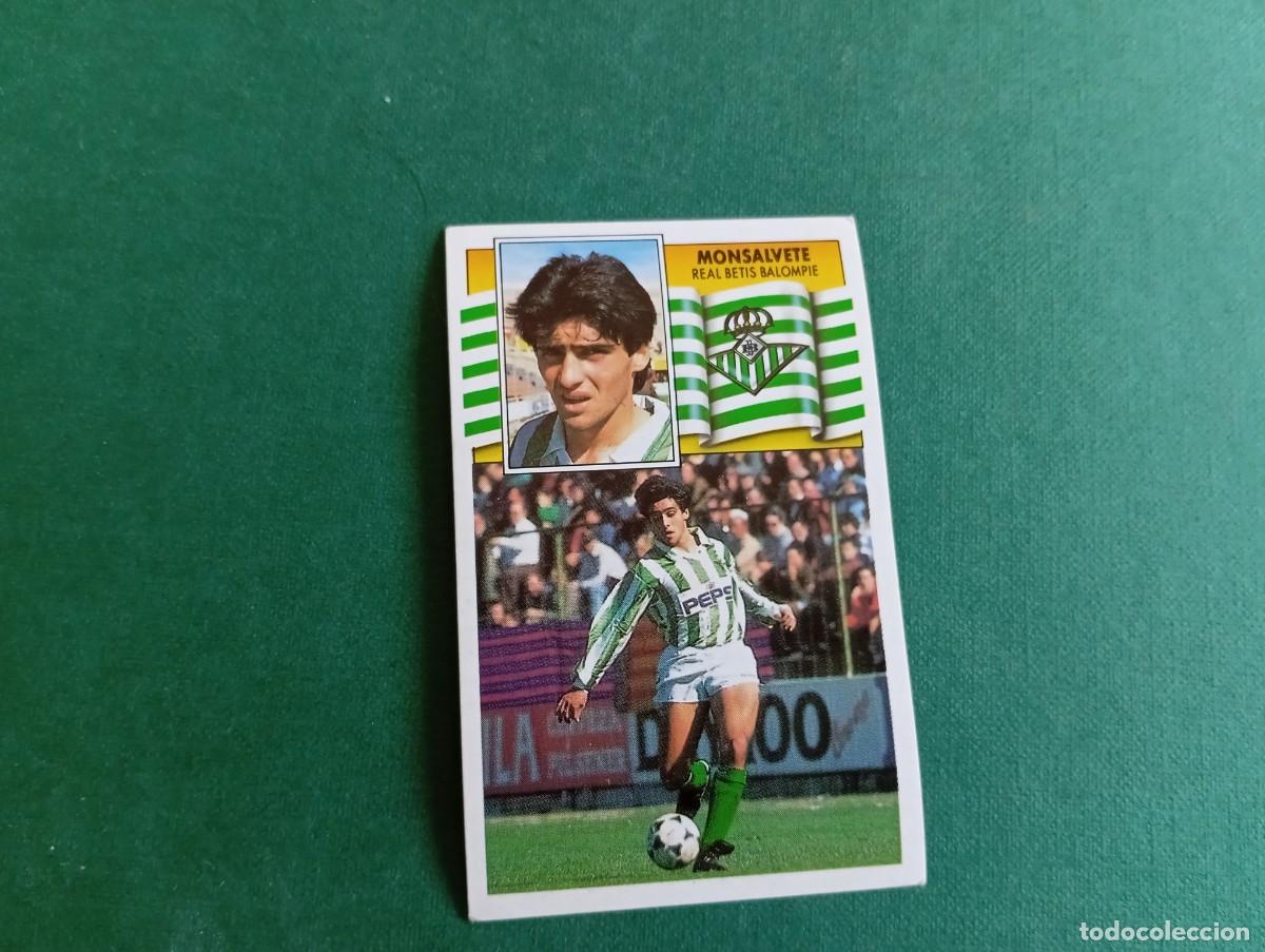 Fu&szlig;ball-Sticker: Liga Este 1990 1991 90 91 REAL BETIS MONSALVETE NUNCA PEGADO
