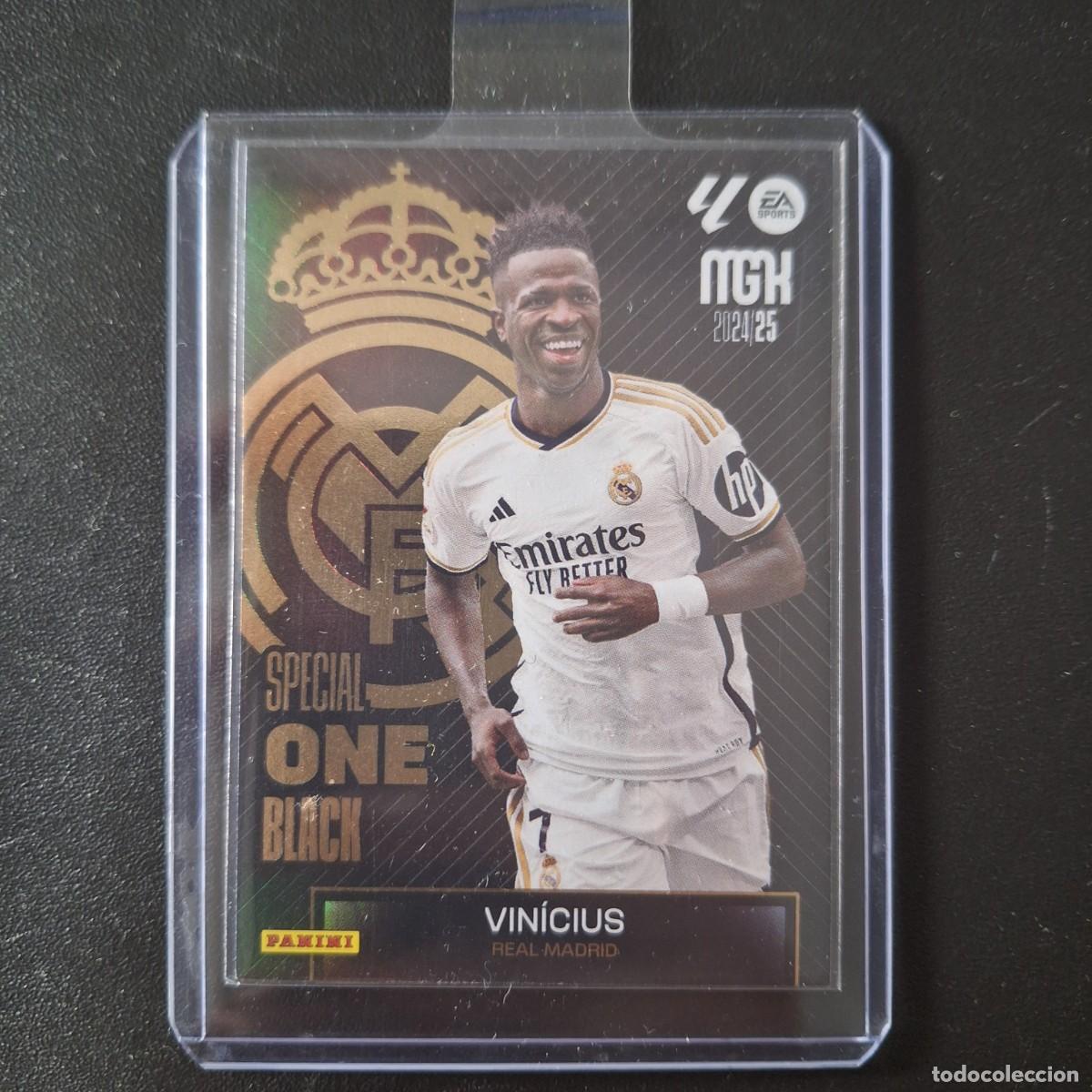 Cromos de f&uacute;tbol: CARTA VINICIUS SPECIAL ONE BLACK - REAL MADRID - PANINI MEGACRACKS 2024 2025 24 25