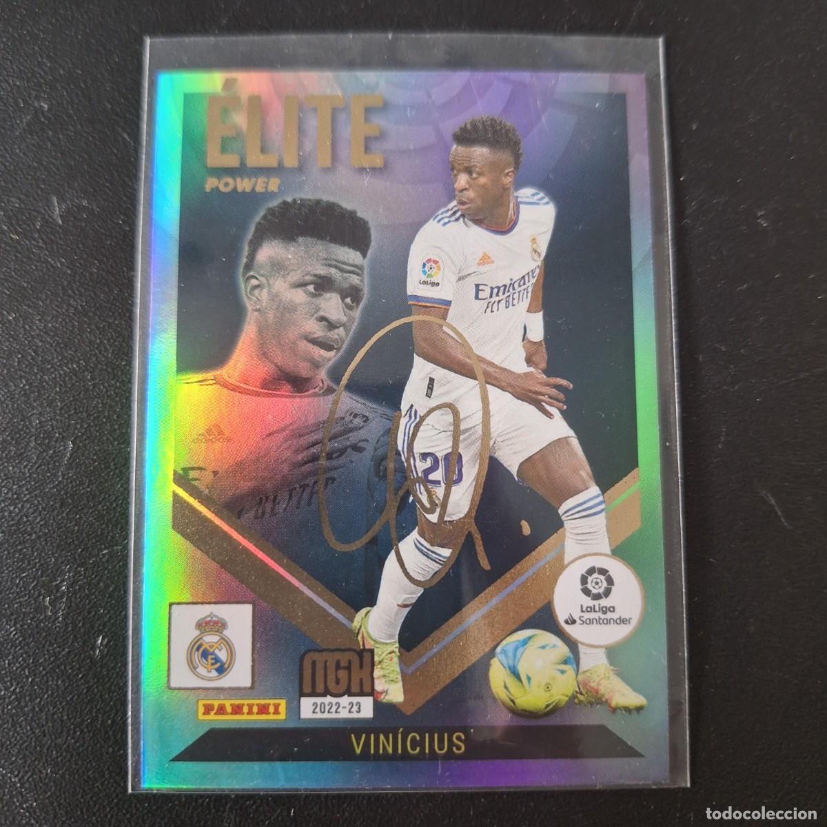 Fu&szlig;ball-Sticker: CARTA VINICIUS &Eacute;LITE POWER P9 - REAL MADRID - PANINI MEGACRACKS 2022 2023 22 23