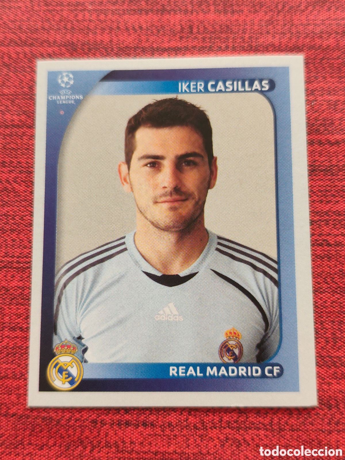 Cromos de f&uacute;tbol: 435 IKER CASILLAS REAL MADRID UEFA CHAMPIONS LEAGUE 2008 2009 PANINI