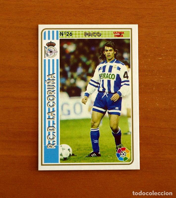 Cromos de f&uacute;tbol: Deportivo La Coru&ntilde;a -N&ordm; 26 Paco Jemez -&Uacute;ltima Hora -Mundicromo Las Fichas de la Liga 1994-1995-94-95