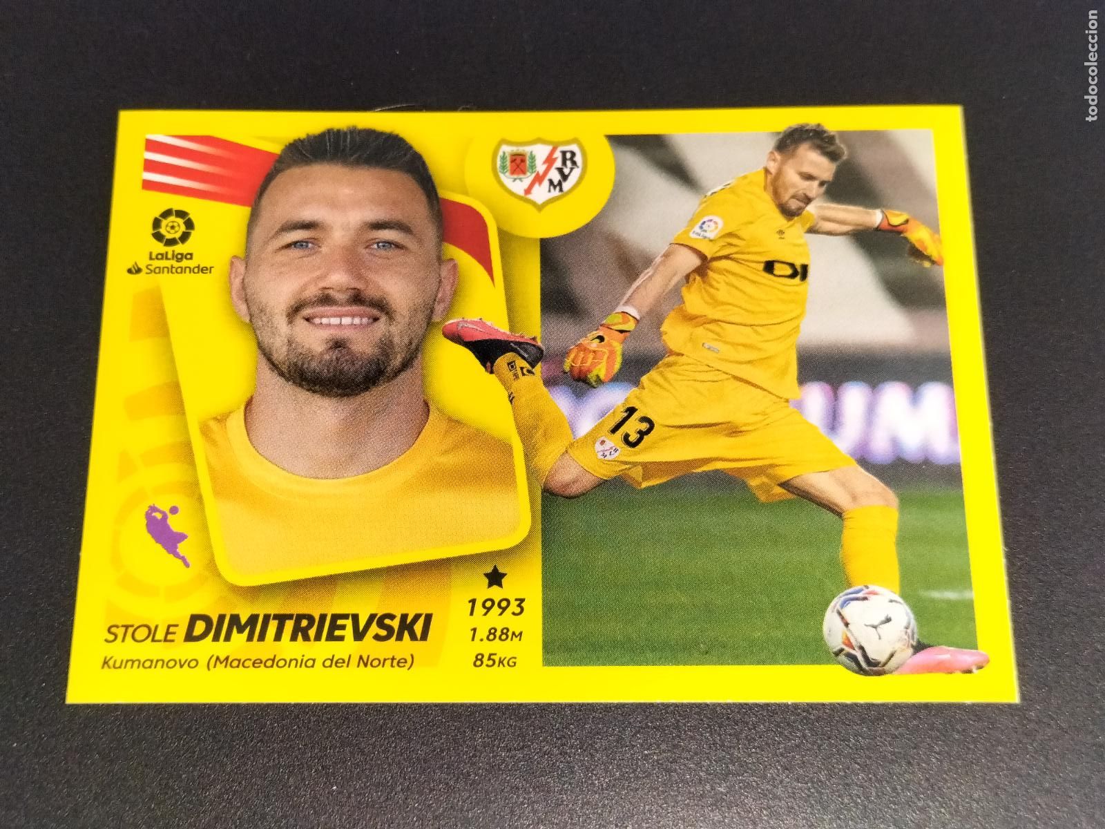 Cromos de f&uacute;tbol: N&ordm; 5 DIMITRIEVSKI RAYO VALLECANO CROMOS LALIGA SANTANDER ESTE LIGA 2021 2022 21 22 PANINI