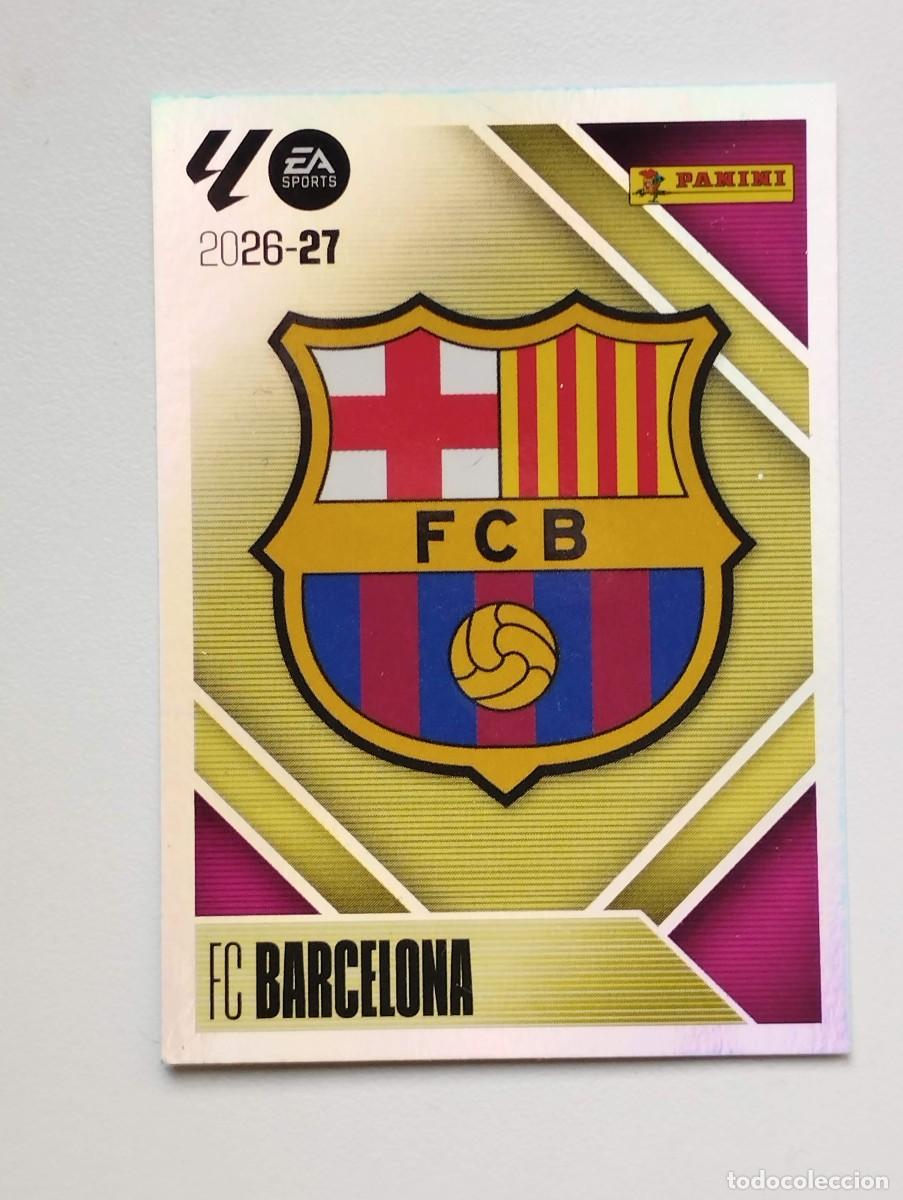 Cromos de f&uacute;tbol: CROMO STICKER COLECCIONES ESTE PANINI LIGA 2026 2027 26 27 BARCELONA 1 ESCUDO