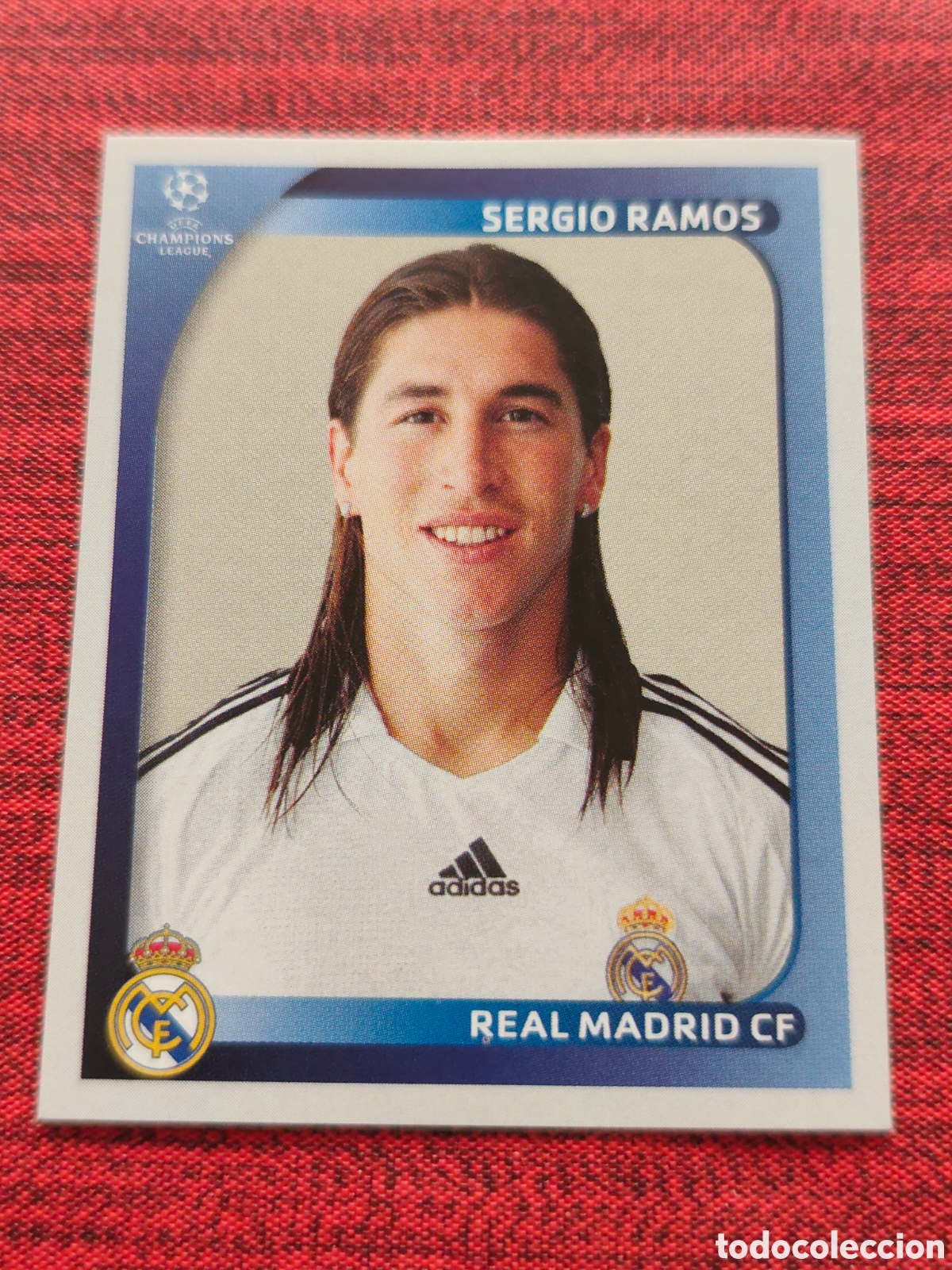 Cromos de f&uacute;tbol: 437 SERGIO RAMOS REAL MADRID UEFA CHAMPIONS LEAGUE 2008 2009 PANINI